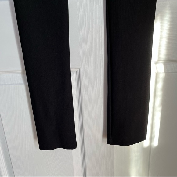 ZARA BLACK ZIPPERED LEGGINGS - Picture 9 of 13